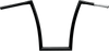 Todd'S Cycle Handlebar - Strip - Fat Bobber - 1-1/4" - 17" Rise - Black 0601-2723