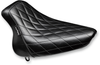 Le Pera Bare Bones Solo Seat - Diamond Stitch - Black - Softail '00-'07 Lx-007Dm