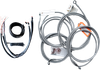 La Choppers Handlebar Cable/Brake Line Kit - Complete - Mini Handlebars - Stainless La-8052Kt2-08