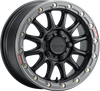 Wheel - Alpha - Front/Rear - Black/With Gun Metal Ring - 15X10 - 6/139.7 - +25 Mm A14Bg-51060+25