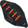 Moose Racing Ribbed Seat Cover - Black Cover/Orange Ribs - Ktm Ktm15011-336Rt
