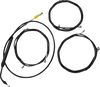 La Choppers Handlebar Cable/Brake Line Kit - 12" - 14" Ape Hanger Handlebars - Black Vinyl La-8058Kt-13B