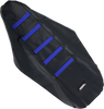 Moose Racing Ribbed Seat Cover - Black Cover/Blue Ribs - Yamaha Yzf25003-332Rt