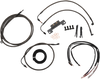 La Choppers Handlebar Cable/Brake Line Kit - Complete - 12" - 14" Handlebars - Midnight La-8012Kt2-13M