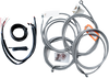 La Choppers Handlebar Cable/Brake Line Kit - Complete - 15" - 17" Handlebars - Stainless La-8053Kt2-16