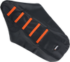 Moose Racing Ribbed Seat Cover - Black Cover/Orange Ribs - Ktm Ktm25003-336Rt