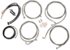 La Choppers Handlebar Cable/Brake Line Kit - Complete - 18" - 20" Handlebars - Stainless La-8054Kt2-19