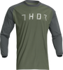 Thor Terrain Jersey - Army/Charcoal - Large