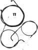 La Choppers Handlebar Cable/Brake Line Kit - 12" - 14" Ape Hanger Handlebars - Midnight La-8110Kt-13M