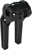 La Choppers Risers - Pullback - 8" X 1-1/4" - Black Anodized La-7481-08B