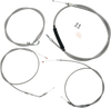 La Choppers Handlebar Cable/Brake Line Kit - 12" - 14" Ape Hanger Handlebars - Stainless Steel La-8300Kt-13