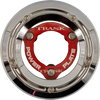Trask Derby Cover And Power Plate Kit M8 Sftl Chrm/Red Tm-0052-Ch-Rd
