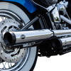 S&S Cycle Grand National Race Mufflers For Softail - Chrome 550-0740
