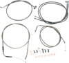 Baron Stainless Handlebar Cable/Line Kit - 18" - 20" - Roadliner Ba-8059Kt-18