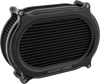 Arlen Ness Stage 2 Oval Air Cleaner Kit - All Black 600-206