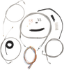 La Choppers Handlebar Cable/Brake Line Kit - Complete - 18" - 20" Handlebars - Stainless La-8110Kt2B-19