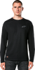 Inclinate Mesh Long-Sleeve T-Shirt - Black - 2Xl 1214-73500-10-2Xl