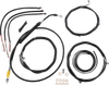 La Choppers Handlebar Cable/Brake Line Kit - Complete - 18" - 20" Handlebars - Black Vinyl La-8056Kt2-19B