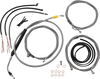 La Choppers Handlebar Cable/Brake Line Kit - Complete - 15" - 17" Handlebars - Stainless La-8058Kt2-16