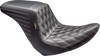 Le Pera Kickflip Up Front Seat - Double Diamond W/ Chestnut Thread - Black - Fl/Fx '18-'24 Lyru-590Dd-Chet