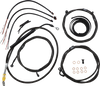 La Choppers Handlebar Cable/Brake Line Kit - Complete - 15" - 17" Handlebars - Midnight La-8058Kt2-16M