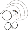 La Choppers Cable Kit - Stock Handlebars - Abs - Stainless La-8056Kt3-08