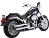 Vance & Hines Twin Slash 3" Slip-On Mufflers - Chrome 16844