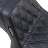 Le Pera Tailwhip Seat - Double Diamond - Black - Fxr '82-'94 L-588Dd