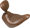 Mustang Seat - Wide Tripper Solo - With Backrest - Diamond - Brown 83040