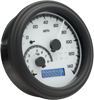 Dakota Digital Mxv Series Fatbob Analog/Digital Gauge System - White/Gray/Black Mvx-2004-Wg-K