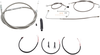 La Choppers Handlebar Cable/Brake Line Kit - Complete - 15" - 17" Handlebars - Stainless La-8151Kt2B-16