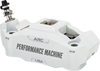 Performance Machine (Pm) Caliper Front Left White 125X4 Race Series Radial Mount 0052-2427-Wc