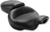 Mustang Vintage Style Seat - Wide - Smooth - Black - Dyna 75535