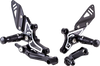 Gilles Tooling Adjustable Rearset - Black/Silver - Bmw Rct10Gt-Bm08