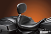 Le Pera Monterey Solo Seat - With Driver Backrest - Smooth - Black - Fl '08-'23 Lk-697Br