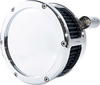 Ba Air Cleaner Kit - Chrome With Black Filter - '08-'17 Dyna/Softail/Touring 5557