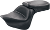 Mustang Seat - Vintage - Wide - Touring - Without Driver Backrest - One-Piece - Smooth - Black - Vn900 76127