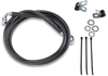 Drag Specialties Brake Line - Front - Black - +8" - '99-'07 Fxst