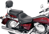 Mustang Seat - Wide - Touring - Without Backrest - Two-Piece - Chrome Studded - Black W/Conchos - 750Aero 76520