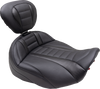 Deluxe Touring Solo Seat - Black Stitch - Flt/Flh '23-'24 89401