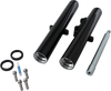 Arlen Ness Fork Legs - Black Anodized - Hot Legs - Custom Single Disc - Smooth - '08-'13 06-521