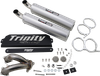 Trinity Racing Stage 5 Slip-On Mufflers - Brushed Tr-4173S