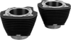 S&S Cycle Cylinder Set 4.32"Bore Stock Bolt 4.84" Black No Hilight M8 910-1006A