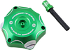 Moose Racing Aluminum Gas Cap - Green - Kawasaki T03-2116Gn