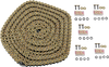Did 530 Vx3 - Chain - Gold - 25 Feet 530Vx3G25Ft