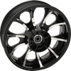 Coastal Moto Wheel - Largo 3D - Rear - Single Disc/With Abs - Black Cut - 18X5.5 3D-Lgo185Bcabst