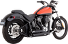 Vance & Hines Shortshots Staggered Exhaust System - Matte Black 47325