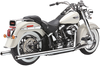 Cobra True Dual Exhaust - Billet Tip - '97-'06 Softail 6984