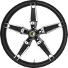 Coastal Moto Wheel Front Daytona Non Abs Dual Disc Blk Cut 21" 3D-Day213Bc