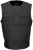Z1R Ganja Denim Vest - Black - 4Xl